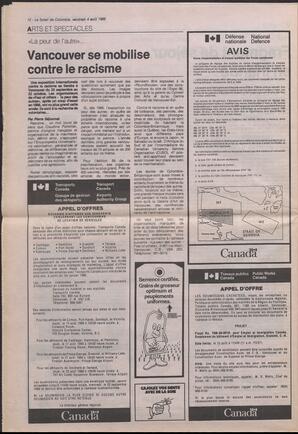 Le Soleil de Colombie, August 4, 1989, page 12