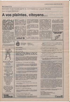 Le Soleil de Colombie, July 28, 1989, page 5