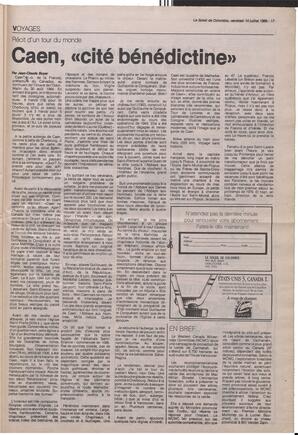 Le Soleil de Colombie, July 14, 1989, page 17