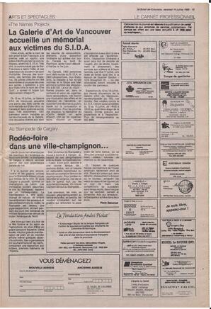 Le Soleil de Colombie, July 14, 1989, page 15