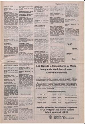 Le Soleil de Colombie, July 14, 1989, page 13