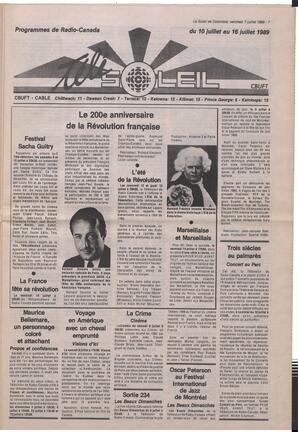 Le Soleil de Colombie, July 7, 1989, page 7