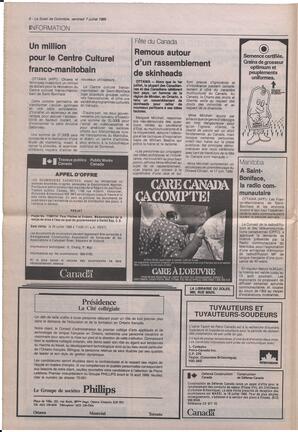 Le Soleil de Colombie, July 7, 1989, page 6