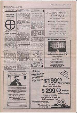Le Soleil de Colombie, July 7, 1989, page 3