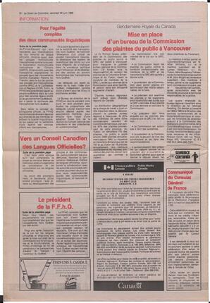 Le Soleil de Colombie, June 30, 1989, page 16