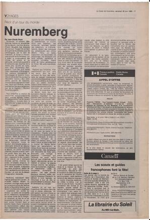 Le Soleil de Colombie, June 30, 1989, page 11
