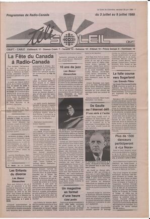 Le Soleil de Colombie, June 30, 1989, page 7