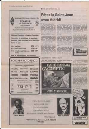Le Soleil de Colombie, June 23, 1989, page 24