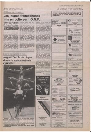 Le Soleil de Colombie, June 23, 1989, page 23