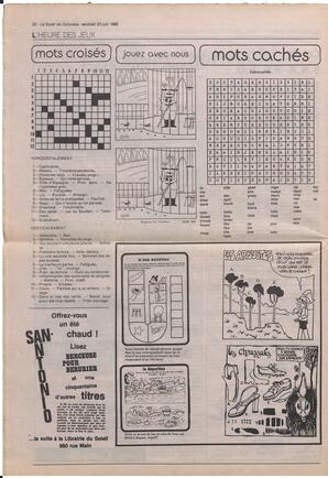 Le Soleil de Colombie, June 23, 1989, page 20