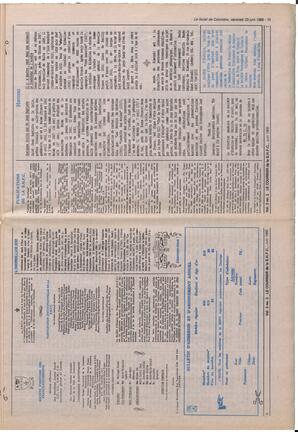 Le Soleil de Colombie, June 23, 1989, page 15