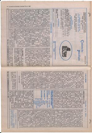 Le Soleil de Colombie, June 23, 1989, page 14