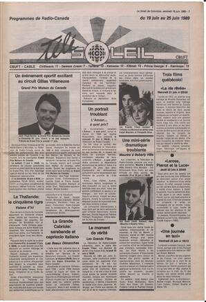 Le Soleil de Colombie, June 16, 1989, page 7