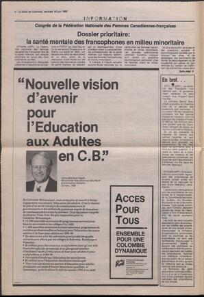 Le Soleil de Colombie, June 16, 1989, page 4