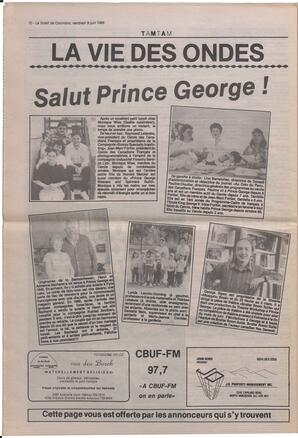 Le Soleil de Colombie, June 9, 1989, page 10