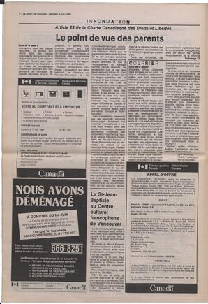 Le Soleil de Colombie, June 9, 1989, page 6