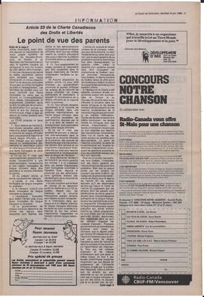 Le Soleil de Colombie, June 9, 1989, page 5