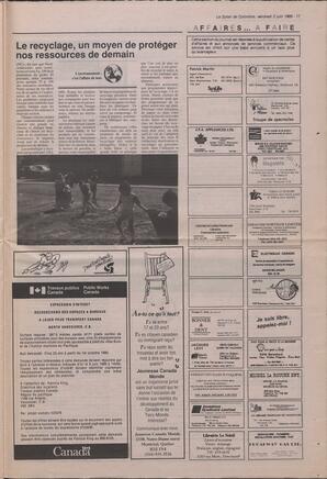 Le Soleil de Colombie, June 2, 1989, page 17