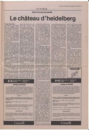 Le Soleil de Colombie, June 2, 1989, page 15