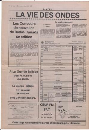 Le Soleil de Colombie, June 2, 1989, page 14