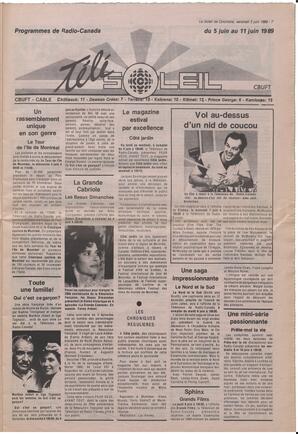 Le Soleil de Colombie, June 2, 1989, page 7