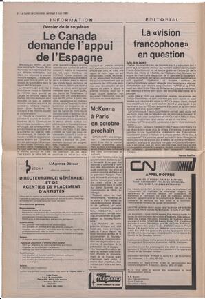 Le Soleil de Colombie, June 2, 1989, page 4