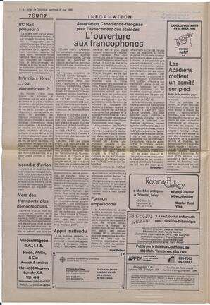 Le Soleil de Colombie, May 26, 1989, page 2