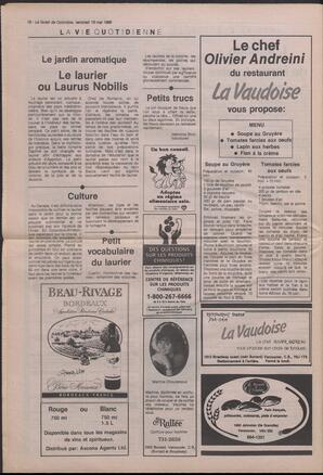 Le Soleil de Colombie, May 19, 1989, page 18