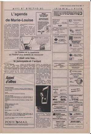 Le Soleil de Colombie, May 19, 1989, page 17