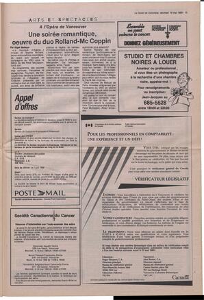 Le Soleil de Colombie, May 19, 1989, page 15