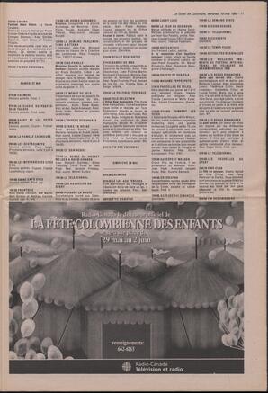 Le Soleil de Colombie, May 19, 1989, page 11