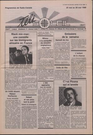 Le Soleil de Colombie, May 19, 1989, page 9