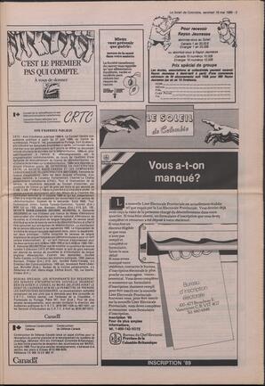 Le Soleil de Colombie, May 19, 1989, page 5