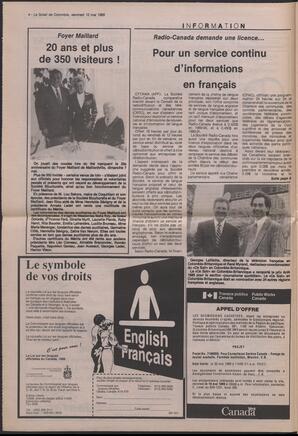 Le Soleil de Colombie, May 12, 1989, page 4
