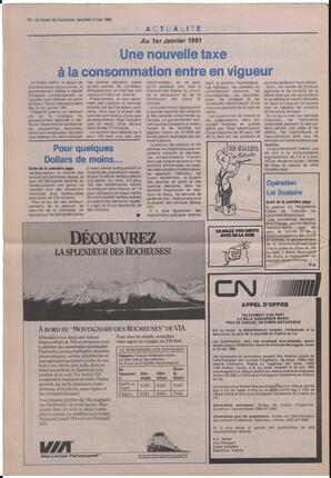 Le Soleil de Colombie, May 5, 1989, page 20