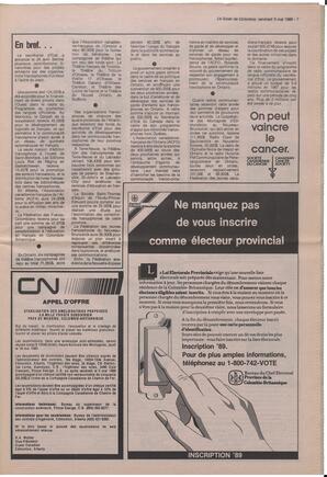 Le Soleil de Colombie, May 5, 1989, page 7
