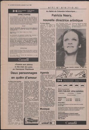 Le Soleil de Colombie, April 21, 1989, page 14