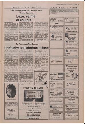 Le Soleil de Colombie, April 21, 1989, page 13