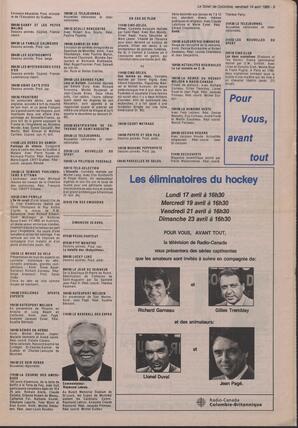 Le Soleil de Colombie, April 14, 1989, page 9