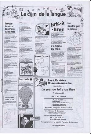 Le Soleil de Colombie, April 7, 1989, page 19