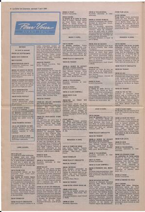 Le Soleil de Colombie, April 7, 1989, page 8