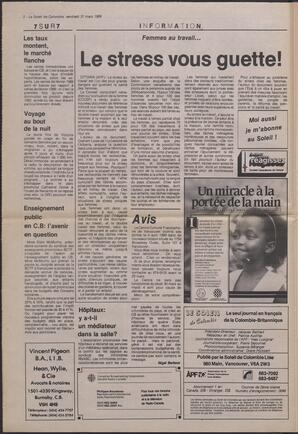 Le Soleil de Colombie, March 31, 1989, page 2