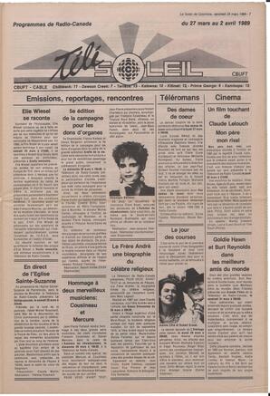 Le Soleil de Colombie, March 24, 1989, page 7