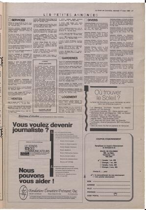 Le Soleil de Colombie, March 17, 1989, page 27