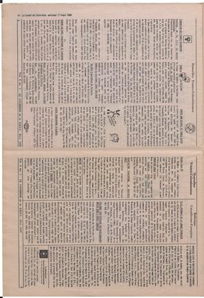 Le Soleil de Colombie, March 17, 1989, page 16
