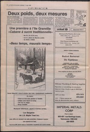 Le Soleil de Colombie, March 17, 1989, page 10