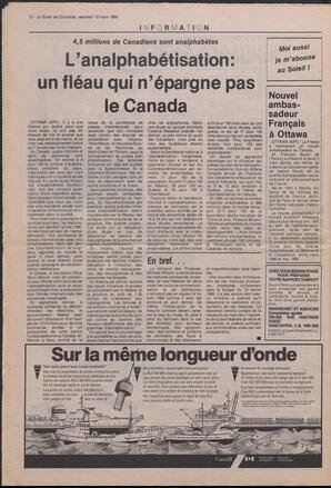 Le Soleil de Colombie, March 10, 1989, page 12