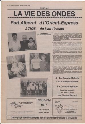 Le Soleil de Colombie, March 10, 1989, page 10