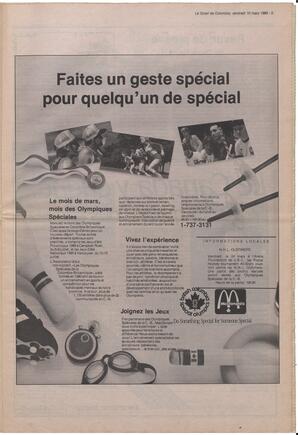 Le Soleil de Colombie, March 10, 1989, page 5
