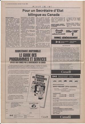Le Soleil de Colombie, March 10, 1989, page 4